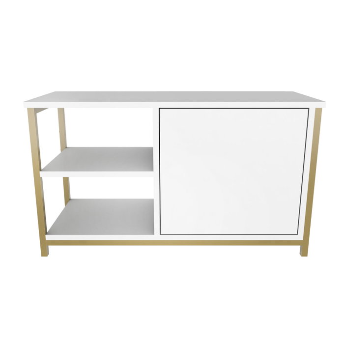 Hanah Home Soporte para TV Muskegon - Dorado, Blanco